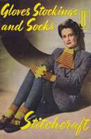 vintage ladies gloves scarf socks fair isle knitting patterns