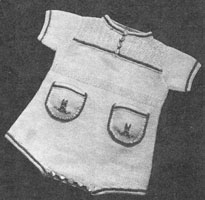 baby boys rimper knitting pattern from 1940s
