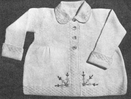 vintage baby pram set coat knitting pattern 1940s