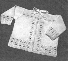 vintage baby knitting pattern for matinee