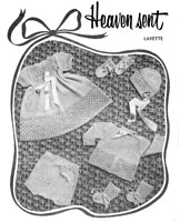vintage baby layette knitting pattern from 1940s
