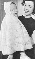 baby cape knitting pattern 1940s