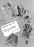 baby layette knitting pattern 1940s