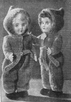 pixie suits for the rosebut twins from 1951