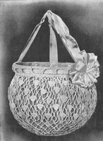 vintage posderpuff basket crochet pattern 1917