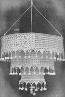 vintage hanging lamp shade crochet pattern from 1917