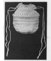 vintage ladies evening bag crochet pattern from 1917