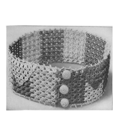 vintage crochet pattern for belt from 1917