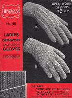vintage knitting patter for ladies gloves 1930s