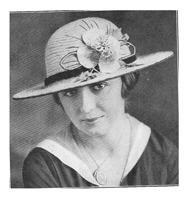 vintage ladies hat crochet pattern from 1917