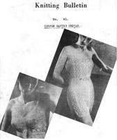 vintage cami-knicker and bra knitting pattern from 1940s