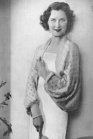 ladies 1930s bed wrap knitting pattern