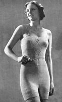 vintage ladies vest and pants knitting pattern 1930s