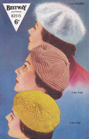 vintage ladies hat knitting patterns 1950s