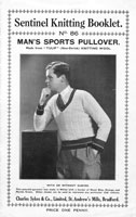 vintage mens cricket jumper 1920s