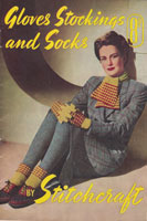 vintage gloves and hat knitting book from stitchcraft 1940s