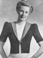 ladies midi jacke t knitting pattern from 1940
