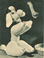 vintage knitting pattern for poodle