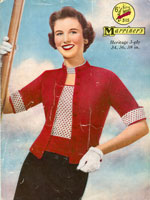 lovely vintage knitting pattern for twinset so right for the summer
