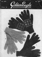 1940s ladies vintage glove jnitting pattern