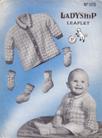 vintage baby knitting pattern 1930s ladyship