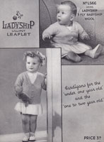 vintage baby knitting pattern ladyship 1940s
