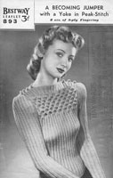 vintage knitting pattern ladies twin set cardigan jumper 1940s wartime