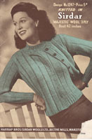 vintage sirdar 1940s wartime  world war two knitting patterns