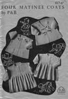vintage baby matine coats knitting pattern from 1940s