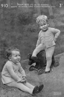 vintage baby pran sets knitting pattern 1940s