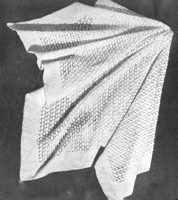 vintage shawl knittiong pattern 1940s