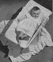 knitting pattern for baby layete from 1940s