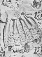 vintage baby dress knitting pattern 1940s