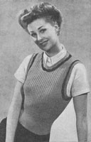 ladies jerkin knitting pattern similar to a tank top 1940