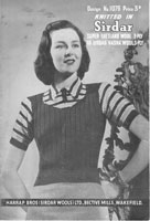 vintage knitting pattern for summer top 1930