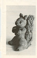 vintage toy squirrel knitting pattern