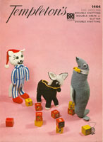 vintage knitting pattern for toys