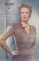 vintage fair isle knitting pattern for ladies