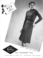 vintage ladies jumper suit knitting pattern 