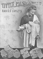 vintage baby layette knitting pattern from 1930s