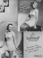 vintage ladies simple to knit vest knitting pattern from 1930s