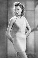 vintage ladies vest knitting pattern from 1940s