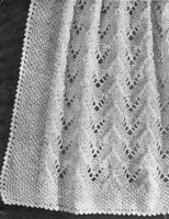 vintage baby 4ply shawl knitting pattern 1940s