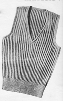 vintage slip over knitting pattern 1940s