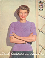 great vintage ladies knitting pattern for summer jumper