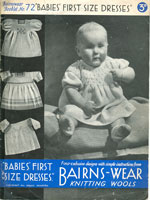 vintage knitting pattern for baby dresses