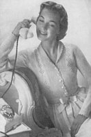 vintage ladies bed jacket knitting pattern weldons327 1940s