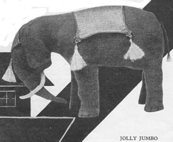 vintage elephant toy knitting patterns