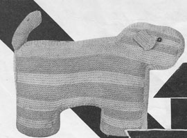 vintage wooly dog knitting patterns
