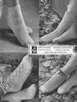 vintage bed socks knitting pattern vintage knitting patterns 1950s
